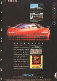 Advert for Test Drive on the Atari ST.