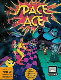 Box cover for Space Ace on the Atari ST.