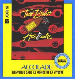 Box cover for Test Drive on the Atari ST.