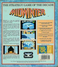 Box back cover for Midwinter on the Atari ST.