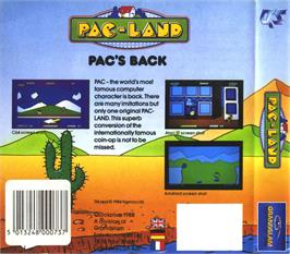 Box back cover for Pac-Land on the Atari ST.