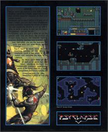 Box back cover for Stryx on the Atari ST.