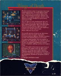 Box back cover for Wings of Death on the Atari ST.
