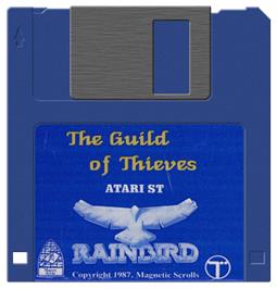 Artwork on the Disc for Guild of Thieves on the Atari ST.