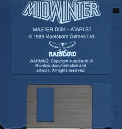 Artwork on the Disc for Midwinter on the Atari ST.