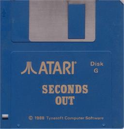 Artwork on the Disc for Seconds Out on the Atari ST.