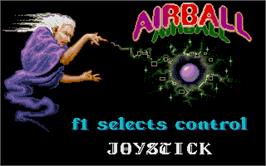 In game image of Airball on the Atari ST.