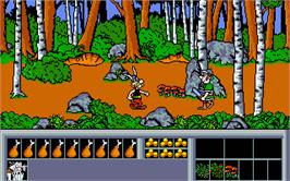In game image of Asterix: Operation Getafix on the Atari ST.