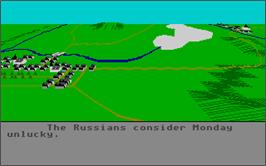 In game image of Austerlitz on the Atari ST.