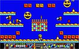 In game image of Edd the Duck on the Atari ST.