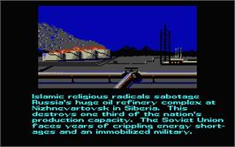 In game image of Red Storm Rising on the Atari ST.