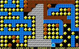 In game image of Rockfall Special Edition on the Atari ST.
