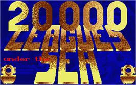 Title screen of 20,000 Leagues Under the Sea on the Atari ST.