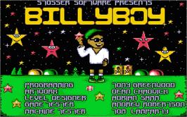 Title screen of Billy Boy on the Atari ST.