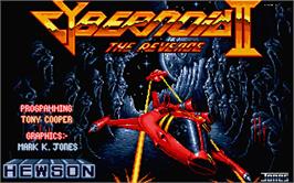 Title screen of Cybernoid 2: The Revenge on the Atari ST.