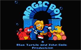 Title screen of Magic Boy on the Atari ST.
