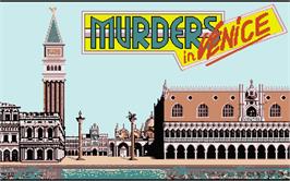 Title screen of Murders in Venice on the Atari ST.