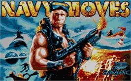 Title screen of Navy Moves on the Atari ST.