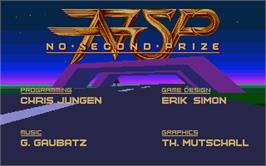 Title screen of No Second Prize on the Atari ST.