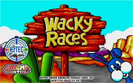 Title screen of Wacky Races on the Atari ST.