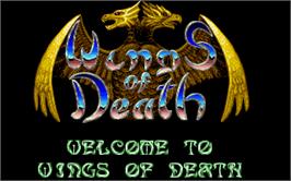 Title screen of Wings of Death on the Atari ST.