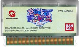 Cartridge artwork for Pocket Fighter on the Bandai WonderSwan.