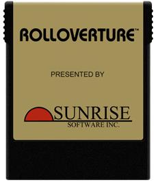 Cartridge artwork for Rolloverture on the Coleco Vision.