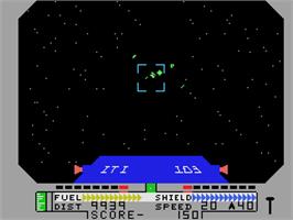 In game image of Blockade Runner on the Coleco Vision.