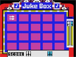 In game image of Juke Box on the Coleco Vision.