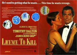 Advert for 007: Licence to Kill on the Commodore 64.