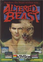 Advert for Altered Beast on the NEC TurboGrafx CD.