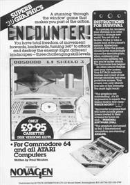 Advert for Encounter! on the Commodore 64.
