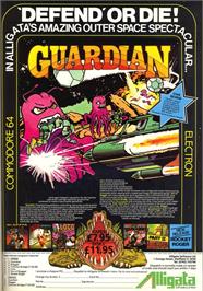 Advert for Guardian on the Commodore Amiga.