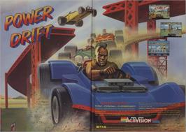 Advert for Power Drift on the Commodore 64.