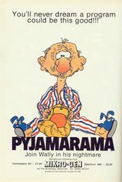 Advert for Pyjamarama on the Commodore 64.