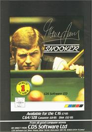 Advert for Steve Davis Snooker on the Amstrad CPC.