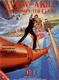 Box cover for A View to a Kill on the Commodore 64.