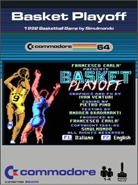 Box cover for Basket Playoff on the Commodore 64.