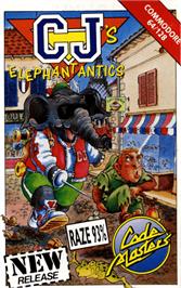 Box cover for CJ's Elephant Antics on the Commodore 64.