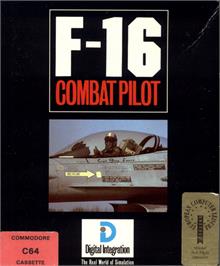 Box cover for F-16 Combat Pilot on the Commodore 64.