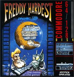 Box cover for Freddy Hardest on the Commodore 64.