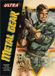 Box cover for Metal Gear on the Commodore 64.
