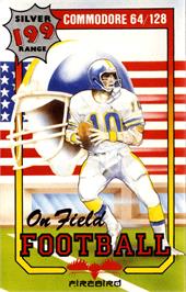 Box cover for On Field Football on the Commodore 64.