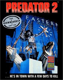 Box cover for Predator 2 on the Commodore 64.