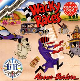 Box cover for Wacky Races on the Commodore 64.