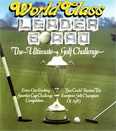 Box cover for World Class Leader Board on the Commodore 64.