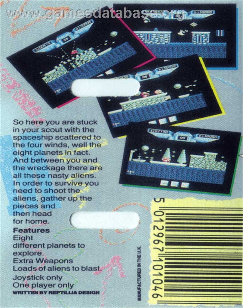 Scout - Commodore 64 - Artwork - Box Back