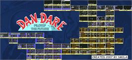 Game map for Dan Dare: Pilot of the Future on the Amstrad CPC.
