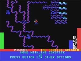In game image of Adventure Construction Set on the Commodore 64.