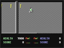 In game image of Demon Stalkers on the Commodore 64.
